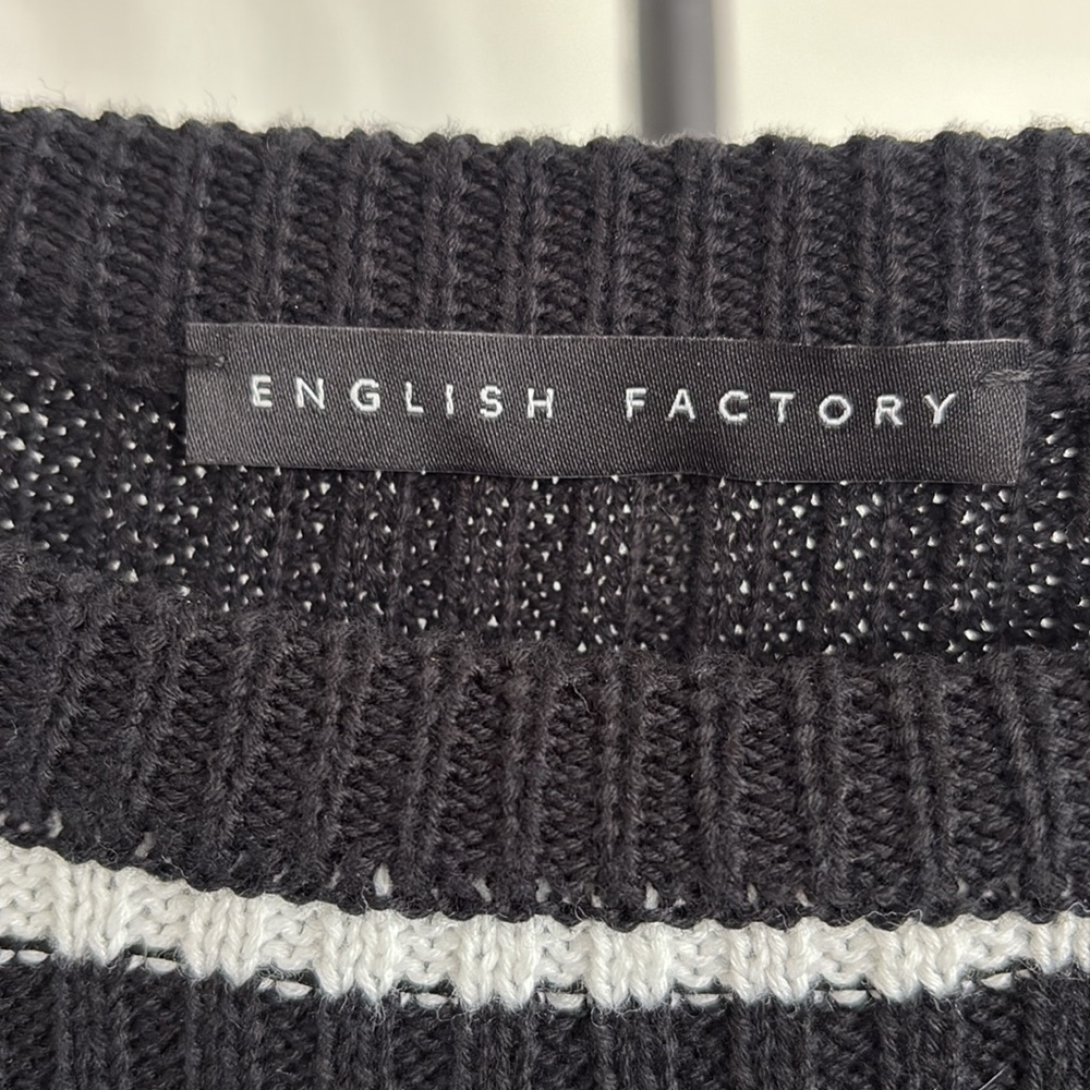 Anthropologie English Factory Long Sleeve Ruffled Sweater NWOT Size M - Picture 5 of 5